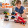 Camion transportor mare cu 4 tractorașe, 45 cm
