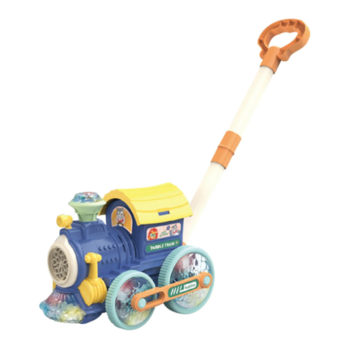 Locomotivă cu Bule și Lumini pentru Copii – Distracție Interactivă (culoare aleatorie) 