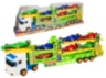 Mega Camion cu Trailer și 7 Mașinuțe, 64cm
