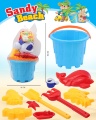 Găletușă cu 9 Accesorii de Nisip, 22cm