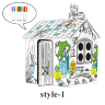Căsuță interactivă de colorat pentru copii - 79x63x109 cm