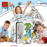 Căsuță interactivă de colorat pentru copii - 79x63x109 cm