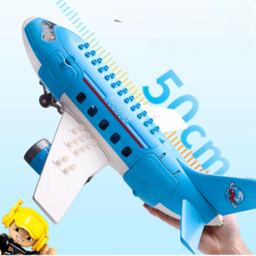 Set de Construcție Avion și Aeroport cu Mini-Figurine pentru Joacă Creativă