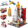Set de Construcție 6 în 1 Navetă Spațială și Rachetă – 1000+ Piese