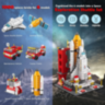 Set de Construcție 6 în 1 Navetă Spațială și Rachetă – 1000+ Piese