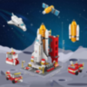 Set de Construcție 6 în 1 Navetă Spațială și Rachetă – 1000+ Piese