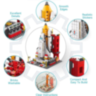 Set de Construcție 6 în 1 Navetă Spațială și Rachetă – 1000+ Piese