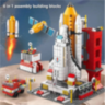 Set de Construcție 6 în 1 Navetă Spațială și Rachetă – 1000+ Piese