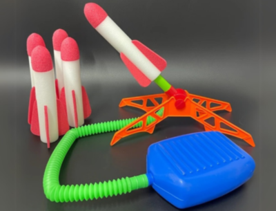 Lansator de Rachete din Spumă cu Pedală – Distracție în Aer Liber pentru Copii  | image