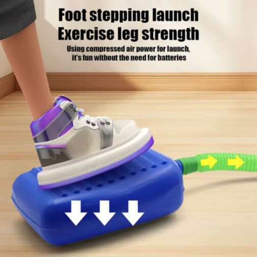 Lansator de Rachete din Spumă cu Pedală – Distracție în Aer Liber pentru Copii 