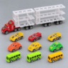 Camion transportor de jucărie cu 9 vehicule incluse