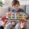 Camion transportor de jucărie cu 9 vehicule incluse