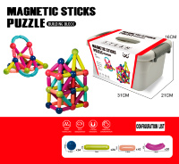 Constructor Magnetic Sticks 108 Piese