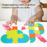 Puzzle Logic Creativ din Lemn - Set educațional cu 48 de cărți și 65 de piese