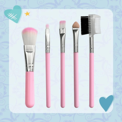 Set Machiaj Copii cu Geantă Puf Colorată Set Machiaj Copii cu Geantă Puf Colorată