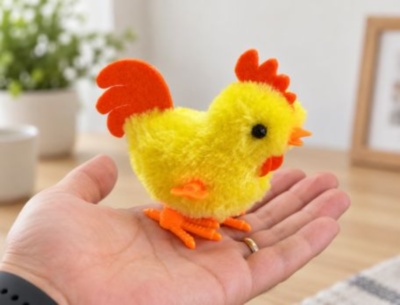 Cocoșel cu cheiță și înveliș pufos, fără baterii (24 display) | image