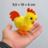 Cocoșel cu cheiță și înveliș pufos, fără baterii (24 display)
