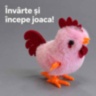 Cocoșel cu cheiță și înveliș pufos, fără baterii (24 display)