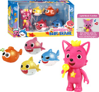 Set Baby Shark cu Pinkfong și 4 Figurine Muzicale
