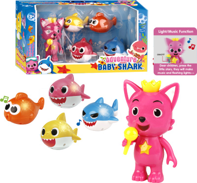 Set Baby Shark cu Pinkfong și 4 Figurine Muzicale | image