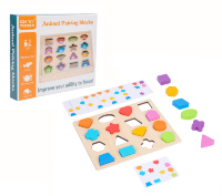Joc din Lemn de Sortare și Potrivire a Formelor și Culorilor, Montessori