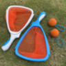 Set Interactiv de Rachete cu Plasă și Minge Elastică – Joc de Exterior pentru Copii