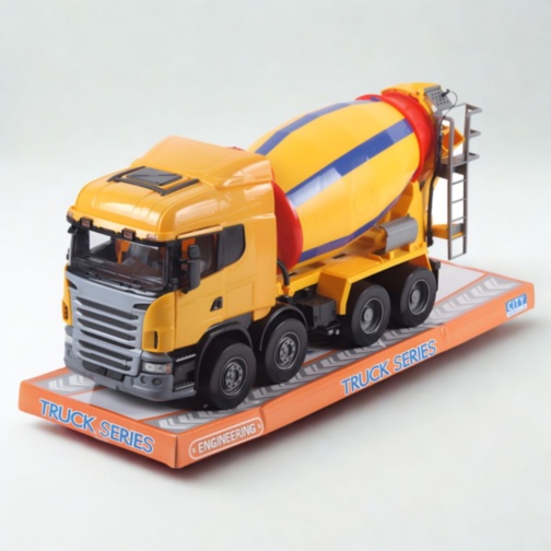 Camion betonieră jucărie pentru copii cu tambur rotativ