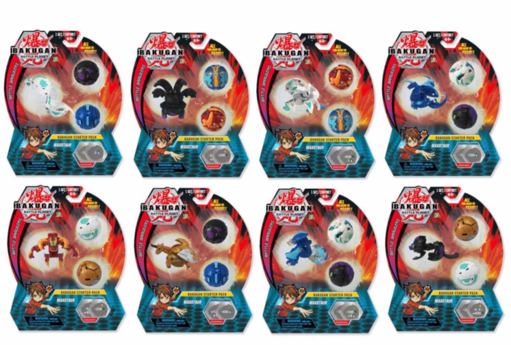 Set 3 Figurine Bakugan Starter Pack