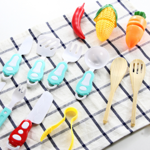 Bucătărie Interactivă pentru Copii cu Efecte Realiste și Set de 45 de Piese