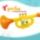 Trompetă Muzicală pentru Copii cu Design Dinozaur – 31 cm (culoare aleatorie) | image