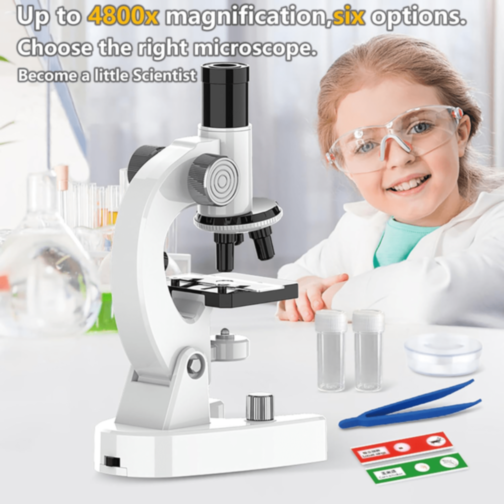 Microscop Optic pentru Copii cu Set Experimente