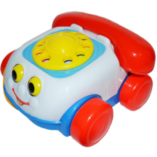 Telefon de Jucărie pe Roți cu Sunete și Design Vesel