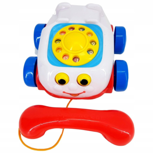 Telefon de Jucărie pe Roți cu Sunete și Design Vesel