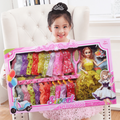 Păpușă Sweet Princess Set Rochii Fashion Colorate | image