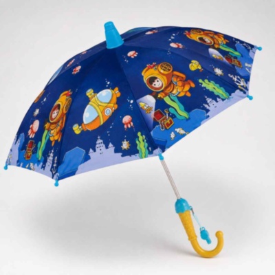 Umbrelă pentru copii cu husă telescopică și fluier | image