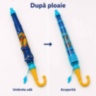 Umbrelă pentru copii cu husă telescopică și fluier