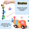 Set Magnetic de Vehicule de Urgență și Semne de Circulație din Lemn