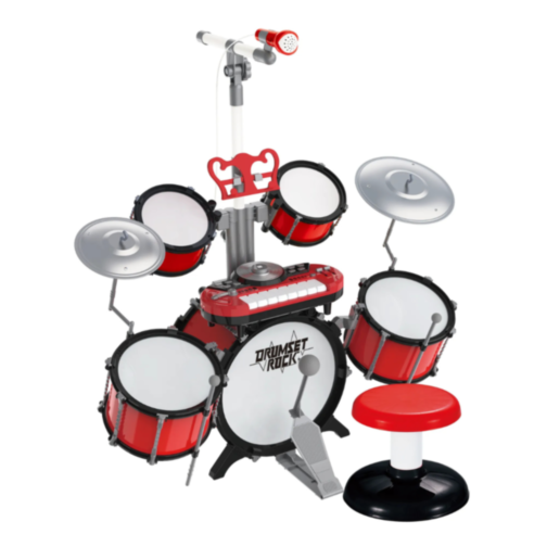 Set de Tobe Electronice cu Microfon și Stand – Joacă și Creativitate pentru Copii