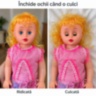 Păpușă muzicală de 53 cm cu ochi mobili