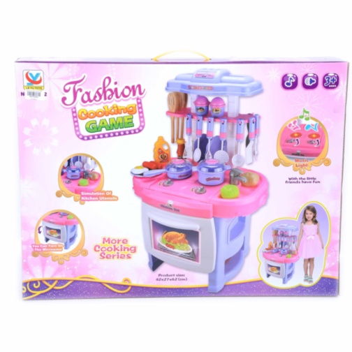 Mega Bucătărie Interactivă cu Aragaz, Cuptor, Tacâmuri, Produse Alimentare 