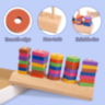 Joc Montessori de Sortare și Potrivire – Forme Geometrice Colorate din Lemn