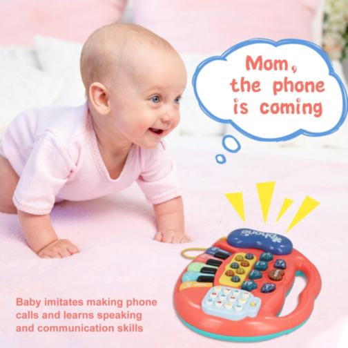 Pian Electronic Multicolor 5 în 1 pentru Copii cu Funcții Educative (culoare aleatorie)