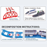 Set Tren Urban City Express cu Șine, Pod și Accesorii (culoare aleatorie)