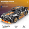 Mașină Supercar Mecanică cu Funcție Pull-Back, Set de 520 Piese 