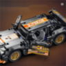 Mașină Supercar Mecanică cu Funcție Pull-Back, Set de 520 Piese 