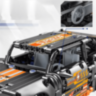 Mașină Supercar Mecanică cu Funcție Pull-Back, Set de 520 Piese 