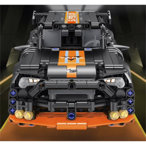 Mașină Supercar Mecanică cu Funcție Pull-Back, Set de 520 Piese 