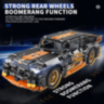 Mașină Supercar Mecanică cu Funcție Pull-Back, Set de 520 Piese 