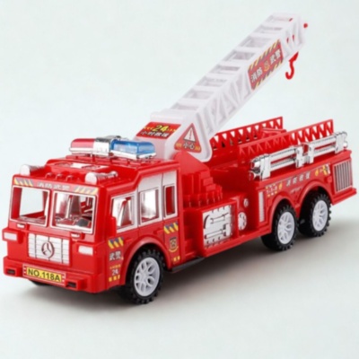 Camion pompieri cu scară extensibilă pentru copii | image