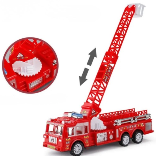 Camion pompieri cu scară extensibilă pentru copii